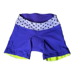 Lululemon Velo Vixen Short Bruised Berry / High Noon Dot Lilac / Black sz 4 B22